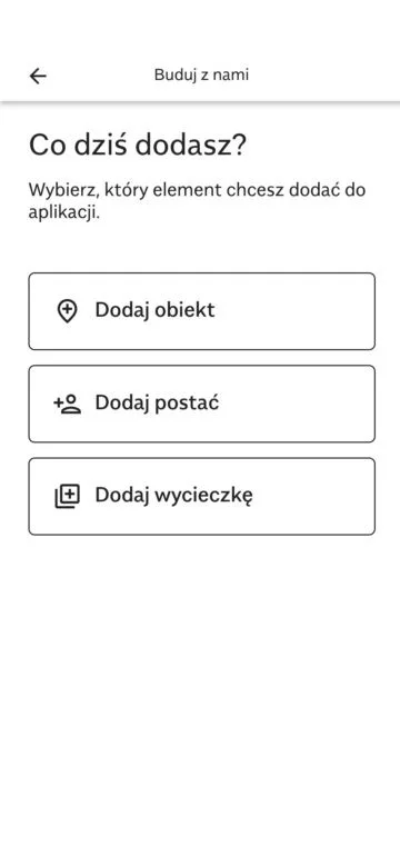 Podgląd aplikacji MonumentApp.