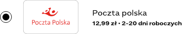Poczta polska 12,99 zł • 2-20 dni roboczych